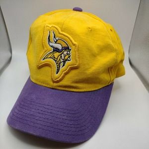 Vintage 90s Minnesota Vikings Starter Pro Line Adjustable Hat Cap NFL Plain Logo
